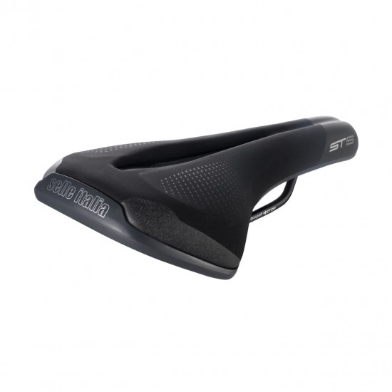 Selle Italia nyereg ST 5 Flow S2 155 x 276 mm méret FEC szén-acél ötvözet pálca, városi trekking e-bike országúti