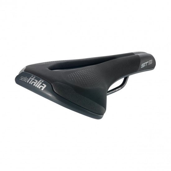 Selle Italia nyereg ST 5 Flow L2 165 x 276 mm méret FEC szén-acél ötvözet pálca, városi trekking e-bike országúti
