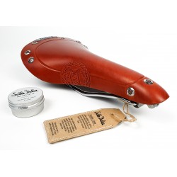 Selle Italia saddle Storica L1 147 x 283 mm classic leather honey brown, Brooks design