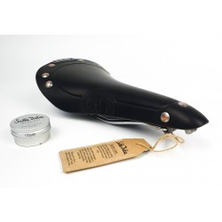 Selle Italia nyereg Storica L1 147 x 283 mm bőr klasszikus fekete, Brooks forma