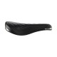 Selle Italia nyereg TURBO BONNIE klasszikus fekete steppelt bőr L1 146 x 275 mm méret, FEC szénacél ötvözet pálcás