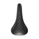 Selle Italia nyereg TURBO BONNIE klasszikus fekete steppelt bőr L1 146 x 275 mm méret, FEC szénacél ötvözet pálcás