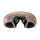 Selle Italia nyereg TURBO BULLITT klasszikus barna bőr L1 146 x 275 mm méret, FEC szénacél pálcás