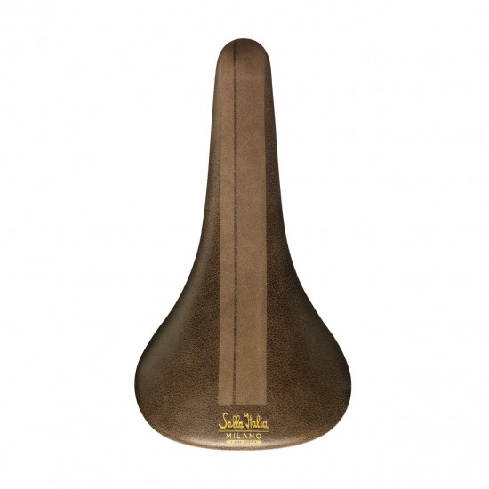 Selle Italia nyereg TURBO BULLITT klasszikus barna bőr L1 146 x 275 mm méret, FEC szénacél pálcás