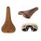 Selle Italia nyereg TURBO RACER klasszikus barna bőr L1 146 mm méret, FEC szénacél pálcás