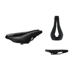 Selle Italia nyereg WATT 3D Kit Carbonio Superflow karbon pálcás 3D nyomtatott 133 mm x 255 mm U3 méret, triatlon időfutam iron man kerékpár