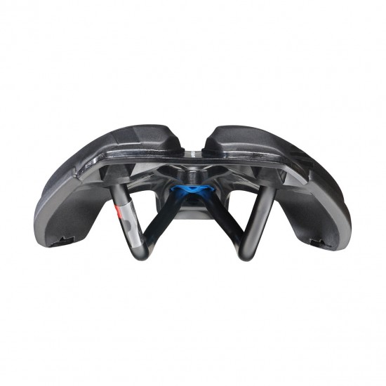 Selle Italia nyereg X-LR AIR CROSS TM SUPERFLOW S3 131 X 266 mm méret, mangán pálca, fekete, MTB Gravel e-mtb off-road