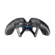Selle Italia nyereg X-LR AIR CROSS TM SUPERFLOW S3 131 X 266 mm méret, mangán pálca, fekete, MTB Gravel e-mtb off-road