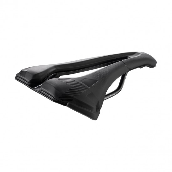 Selle Italia nyereg X-LR AIR CROSS TM SUPERFLOW S3 131 X 266 mm méret, mangán pálca, fekete, MTB Gravel e-mtb off-road