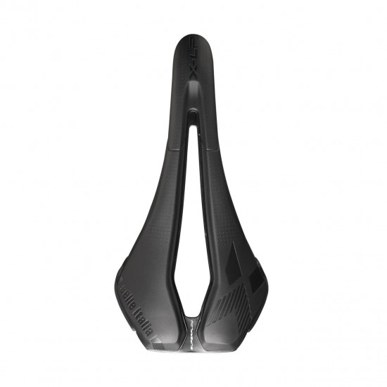 Selle Italia nyereg X-LR AIR CROSS TM SUPERFLOW S3 131 X 266 mm méret, mangán pálca, fekete, MTB Gravel e-mtb off-road