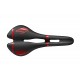 Selle San Marco nyereg Aspide Racing Open-fit kivágott XSilite Ti Narrow keskeny 132 x 277 mm S2 Xsilite pálcás fekete-piros