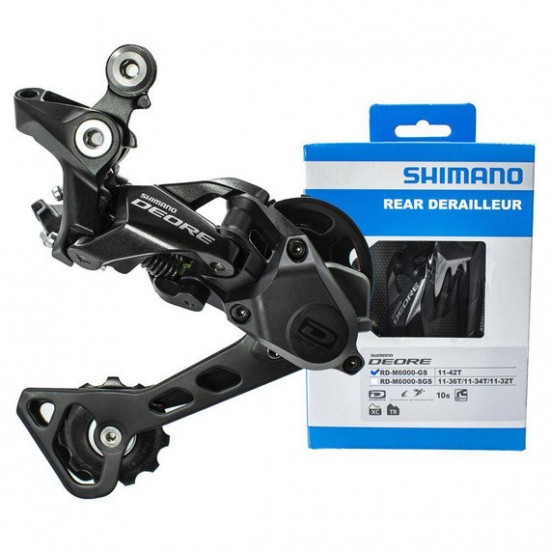 SHIMANO hátsó váltó RD-M6000-GS 10 sebességes hátsó váltó 11-42T, Shadow Plus mountain bike e-bike, dobozos