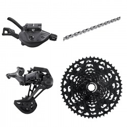 Shimano Deore XT M8130 LinkGlide 1x11 s upgrade kit mtb kerékpár alkatrész szett  sor 11-50T lánc váltokar hátsó váltó