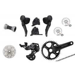 Shimano GRX RX820 610 1x12 Speed sebességes gravel kerékpár alkatrész szett 170mm 40T 10-51