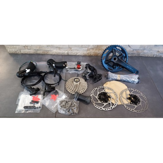 Shimano GRX 610 2x11 gravel kerékpár alkatrész szett 160 mm 11-34 hajtóművel vagy nélkül