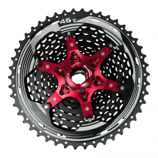 Sunrace cassette MX8 11 speed 11-46T black red CSMX8.EAZR.OS1.BX