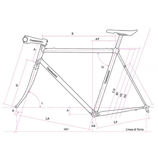 Tommasini Mach Disc titán titanium tárcsafékes gravel adventure kerékpár váz vázszett