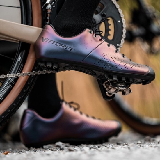 VITTORIA Tierra Gravel / MTB lila kerékpáros cipő, fűzős